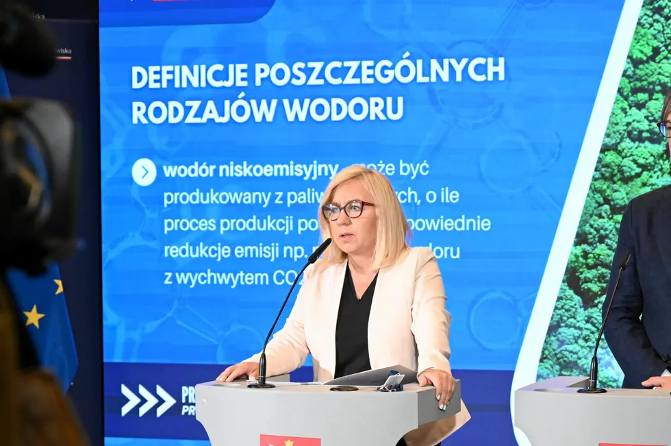 Polish climate minister Paulina Hennig-Kloska.