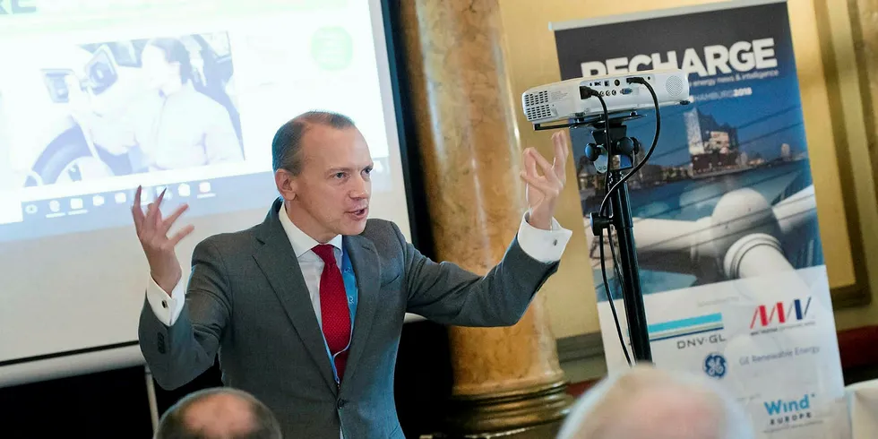 WindEurope CEO Giles Dickson at Recharge Thought Leaders event
