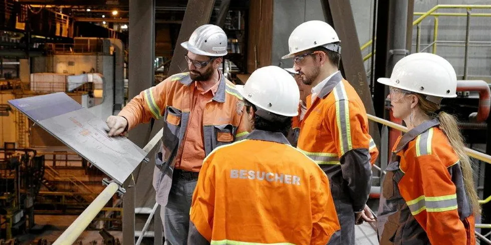 Steel plant visit.