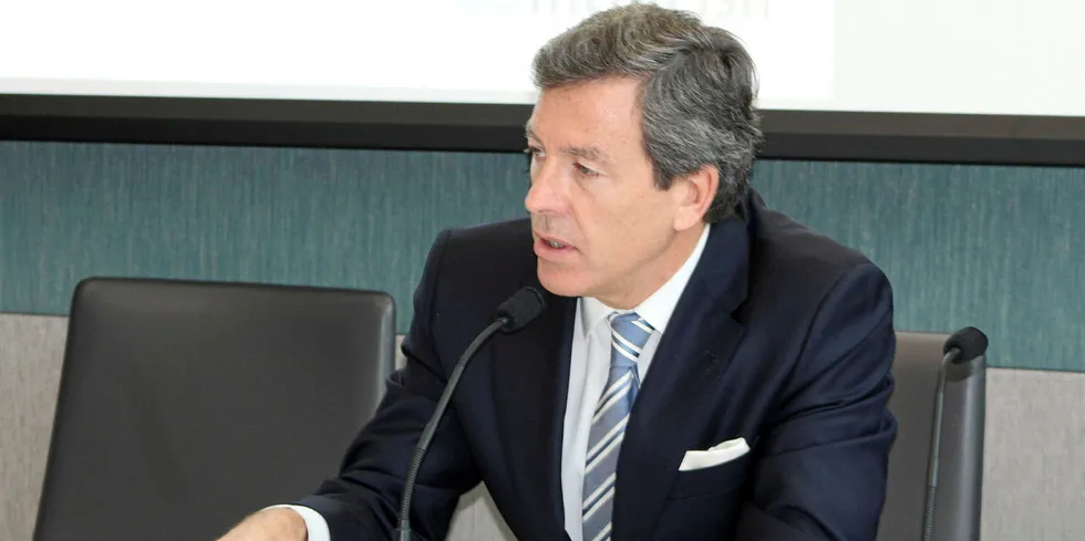 Camanchaca CEO Ricardo Garcia. The company announced it would suspend mussel farming and processing as a result of the coronavirus disruptions.