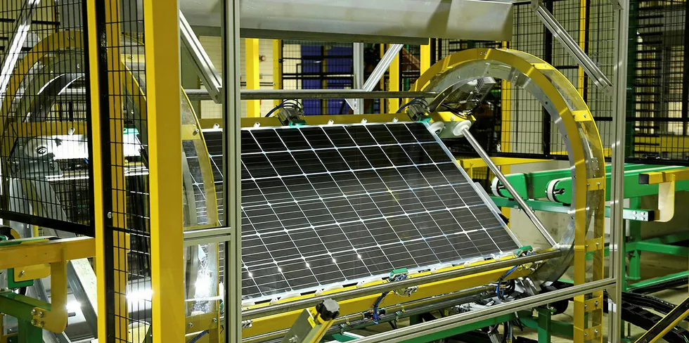 Heterojunction solar panel from a factory in Sicily, Italy, utility Enel plans to expand massively