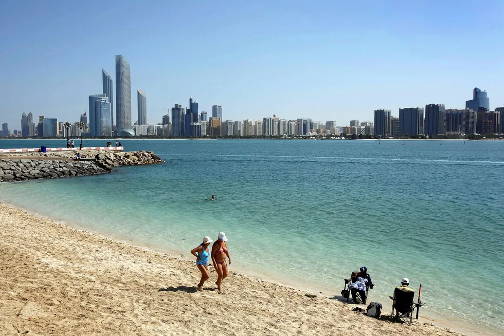 Skyline: the Belbazem project is located off Abu Dhabi