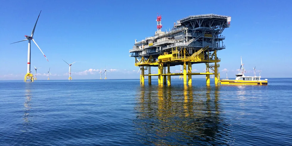 Wikinger offshore wind farm in the Baltic Sea