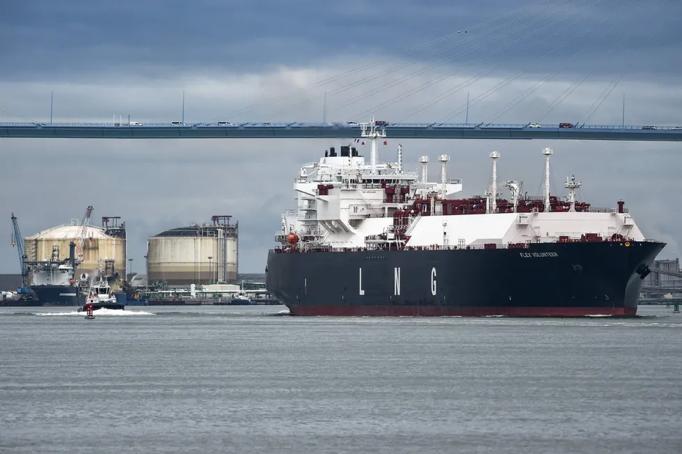 Delivery: France’s Montoir LNG terminal.