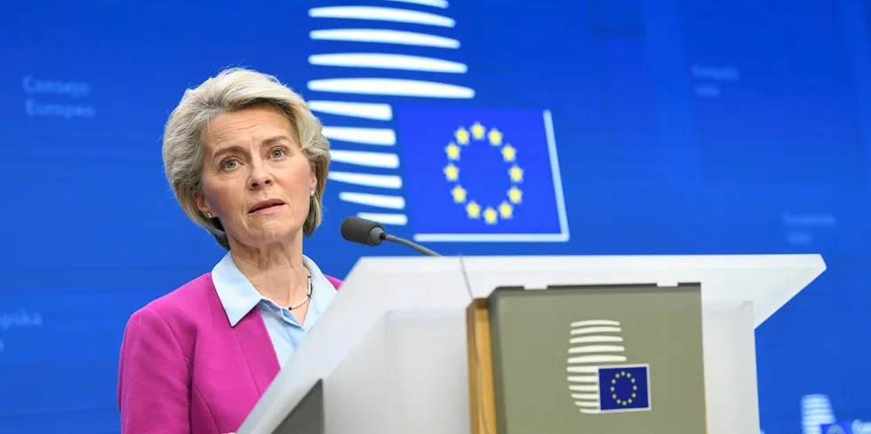 European Commission President Ursula von der Leyen.