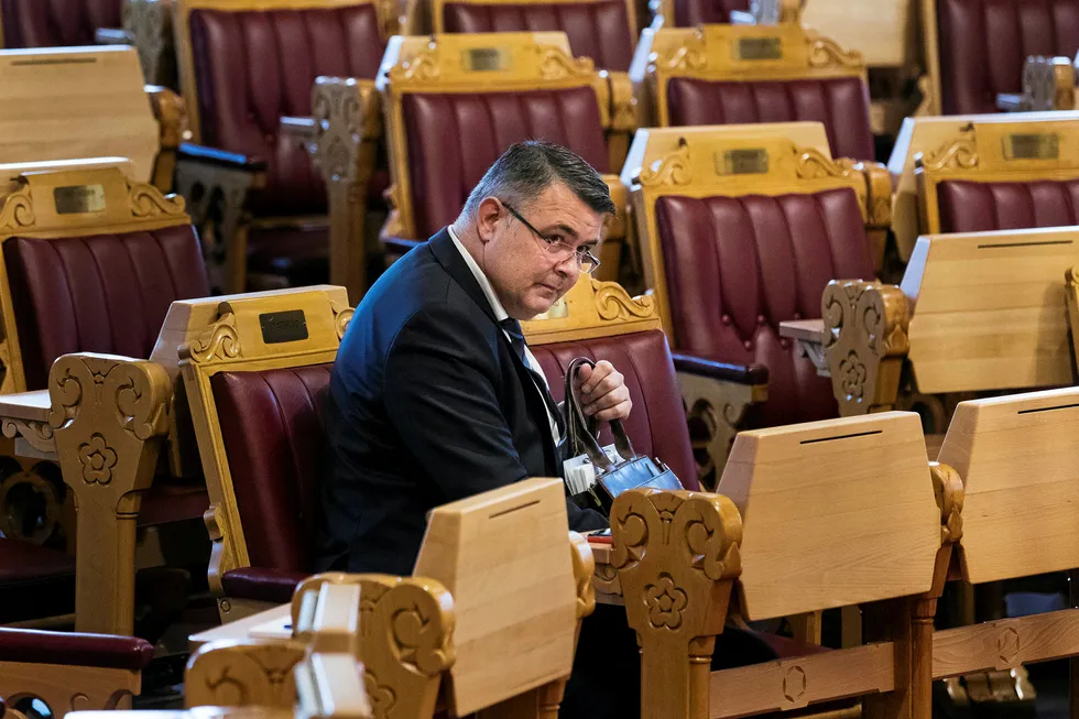 Prospects: Norway's Petroleum & Energy Minister Kjell Borge Freiberg