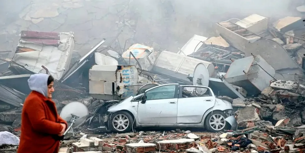 The US Geological Survey said the 7.8 magnitude tremor struck at 4:17 local time near the city of Gaziantep.