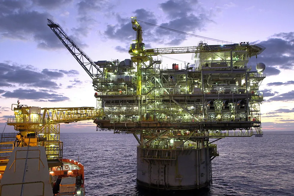 Tiberius could be developed as a 10-kilometre subsea tie-back to the Lucius spar production facility (pictured).