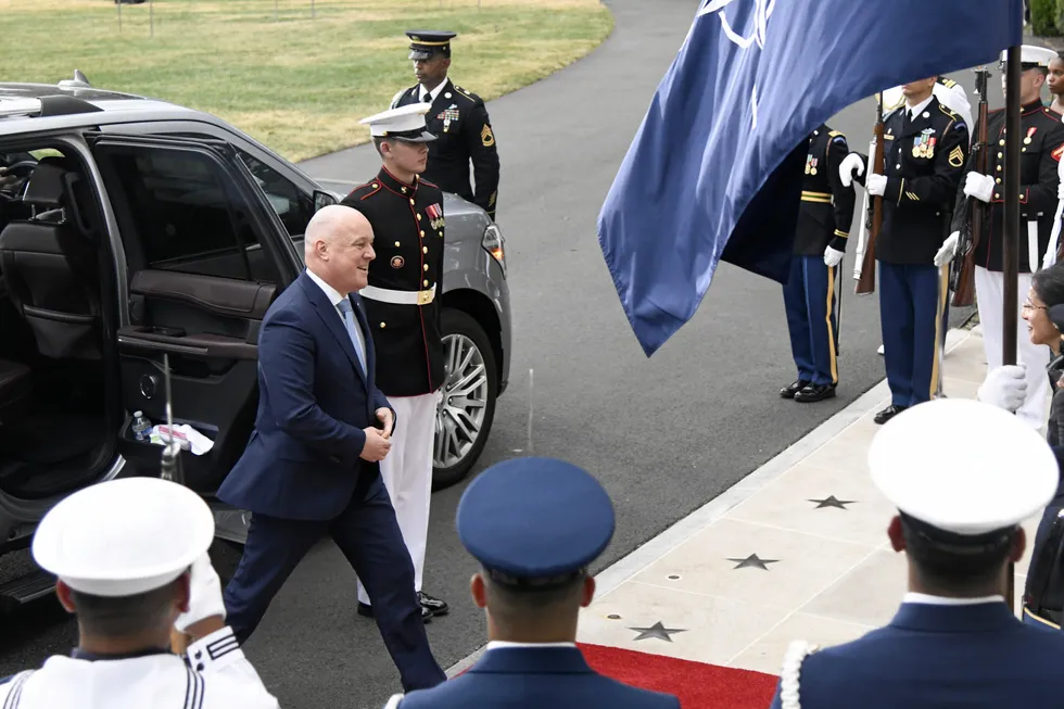 New Zealand Prime Minister Christopher Luxon.