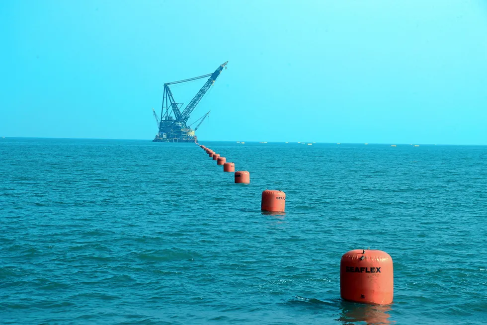 Exploration potential: a facility offshore India's east coast, where ONGC is ramping up exploration activities