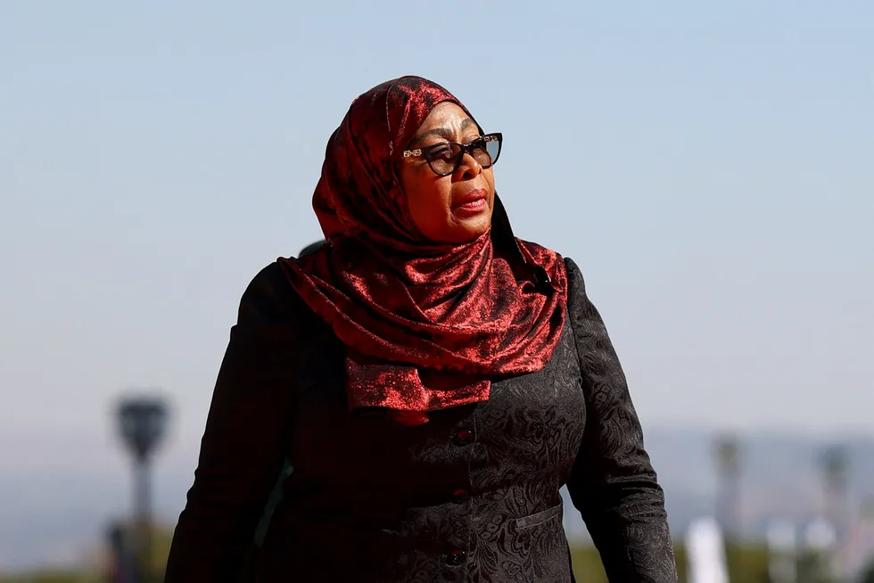 President of Tanzania Samia Hassan.