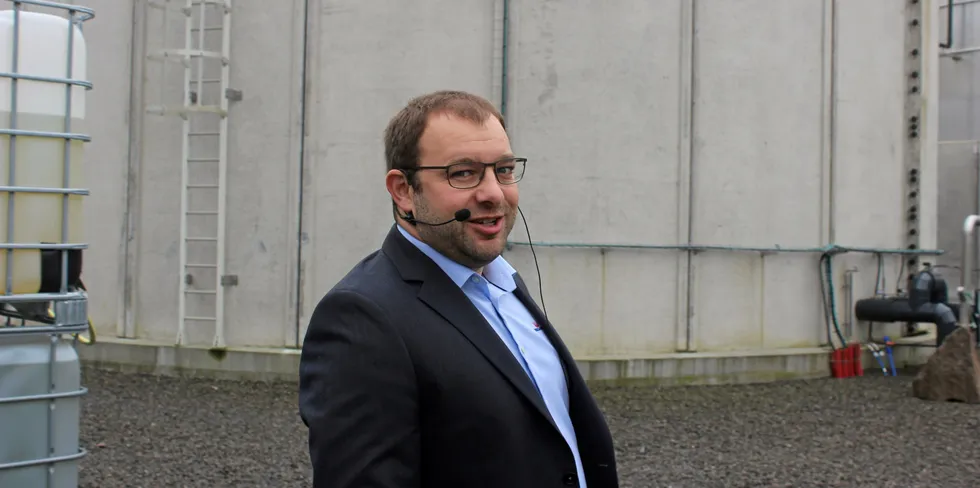 Frodi Mortensen manages Bakkafrost's biogas site.
