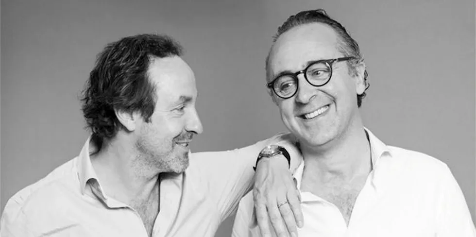Mathias Dosne (right) and Steve Burggraf have taken a stake in the seafood sector.