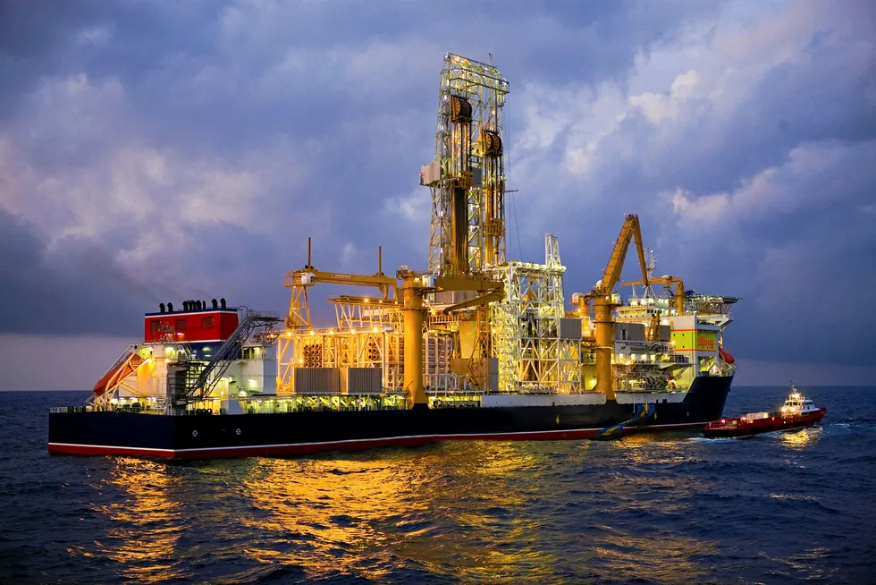 On call: the drillship Stena Forth drilled the Joe-1 well for Tullow