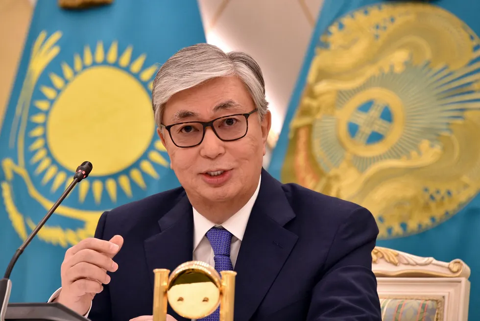 Gold rush: Kazakhstan President Kassym-Jomart Tokayev.