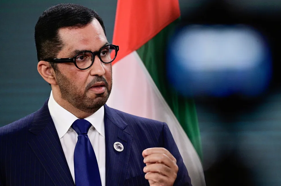 Key figure: Sultan Ahmed Al Jaber, chief executive of the Adnoc group.