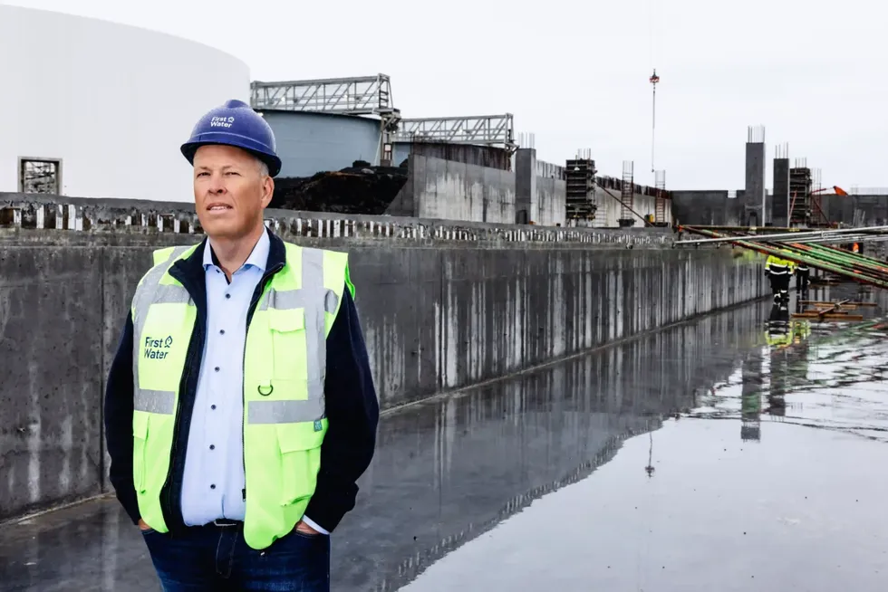 Eggert Kristofersson, CEO of Iceland land-based salmon farmer First Water.