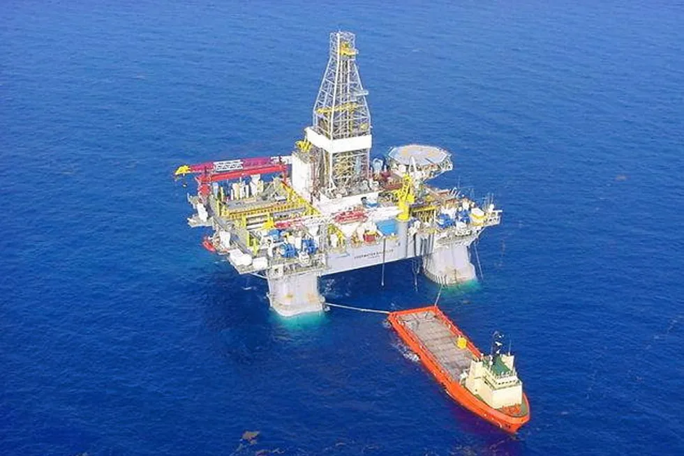 Under tow: the Deepwater Nautilus is on its way to Myanmar