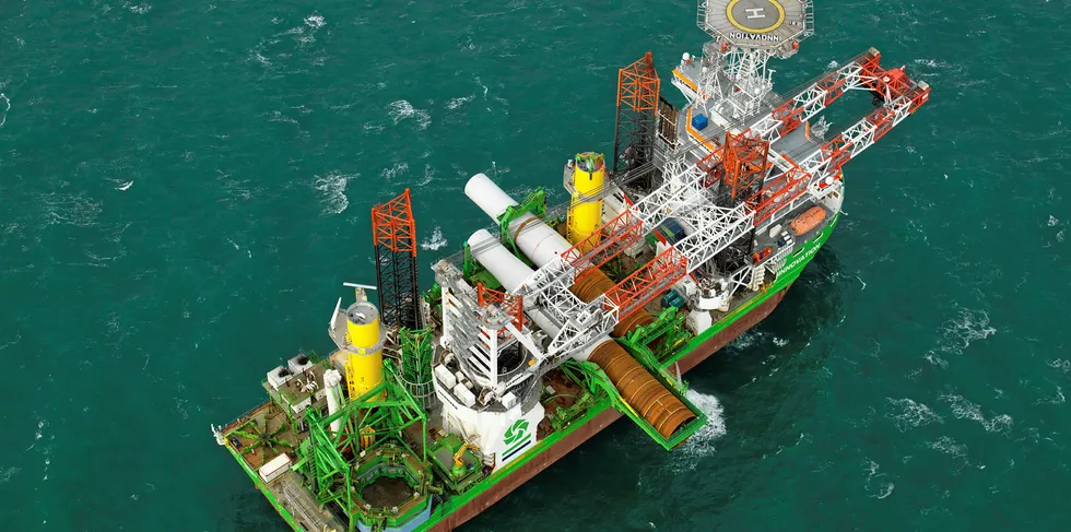 Deme Innovation with first monopiles for Orsted's Borssele 1&2 wind farm off the Netherlands