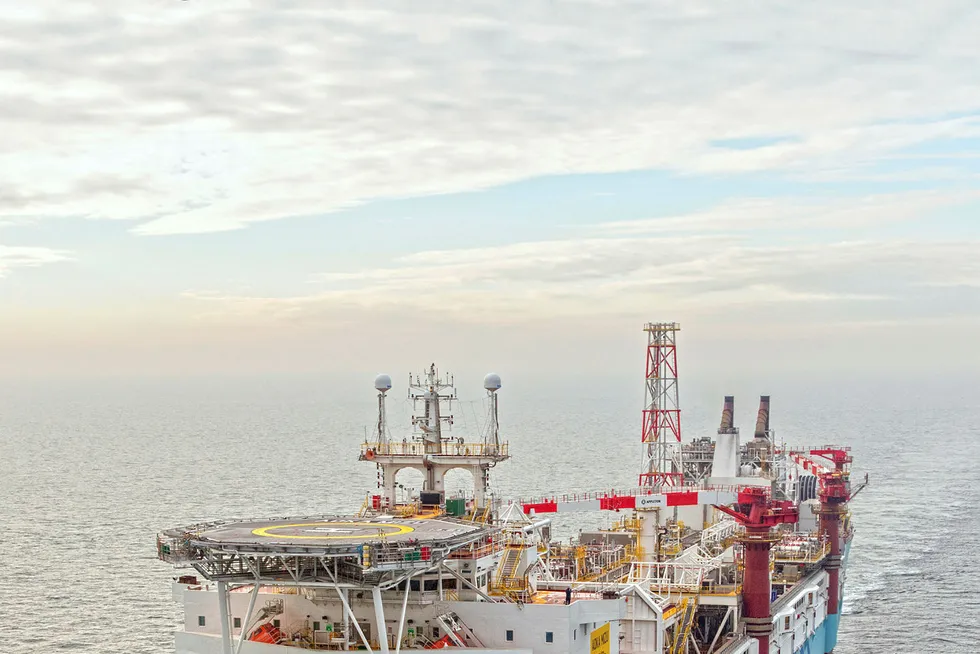 Growth: Aoka Mizu FPSO at Hurricane Energy's Lancaster field off the UK