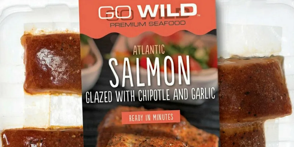 Mariner Seafood LLC's Go Wild brand. Mariner has filed for Chapter 11 bankruptcy.