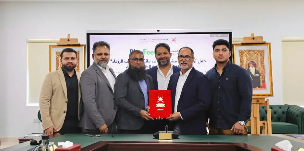 The companies have together invested $20 million (€18.2 million) in what is set to become Oman’s first aquaculture feed company, Blue Feeds Director Sinan Ahmed said.