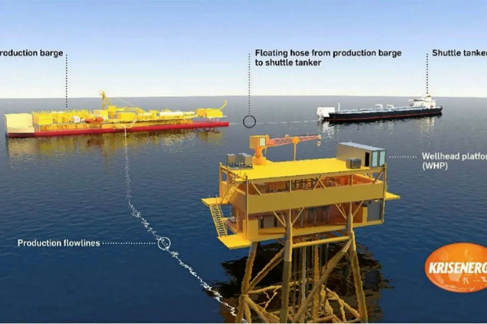 Under development: the Apsara oilfield on Block A off Cambodia