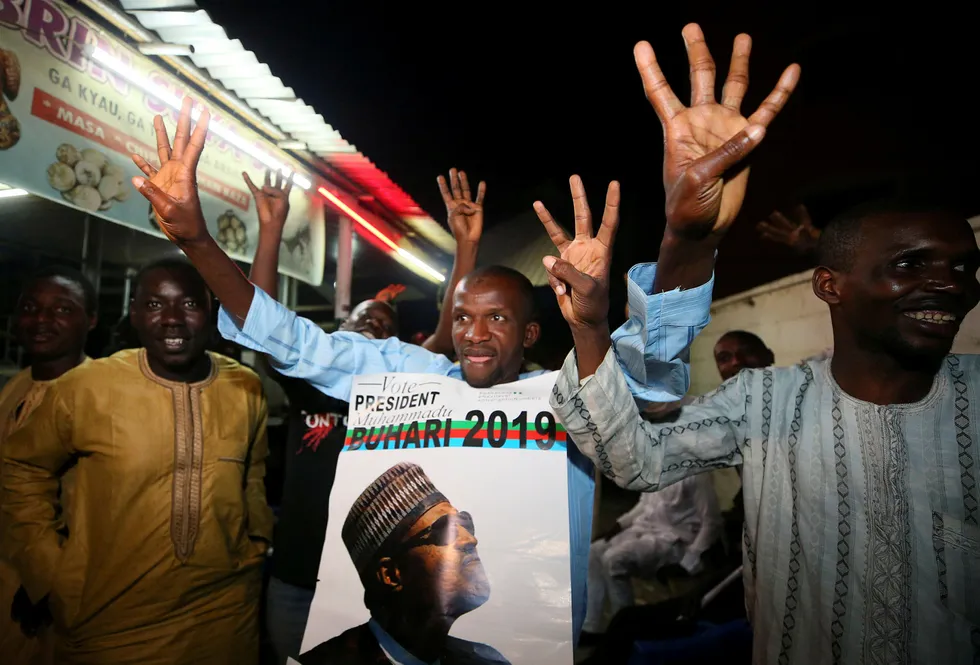 Another term: Nigeria's President Muhammadu Buhari has won the election