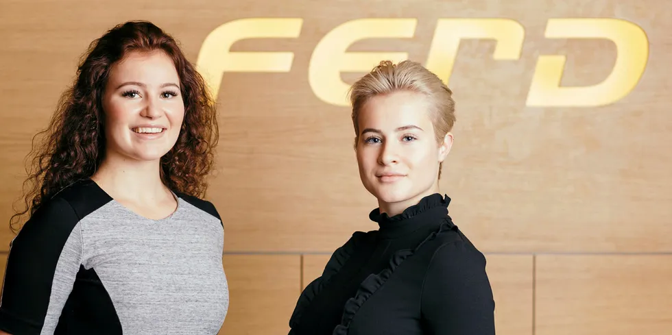 Alexandra and Katharina G. Andresen, co-owners of investment fund Ferd, which has been diving deeper into the seafood and aquaculture sector lately.