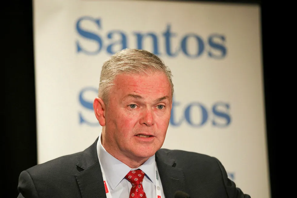 Higher revenues: Santos chief executive Kevin Gallagher