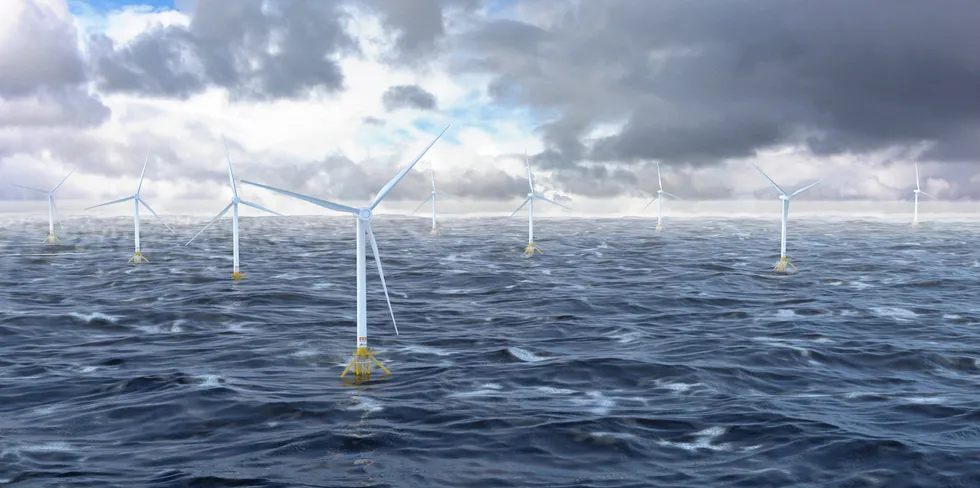 CGI of the first-generation floating concept from SBM Offshore
