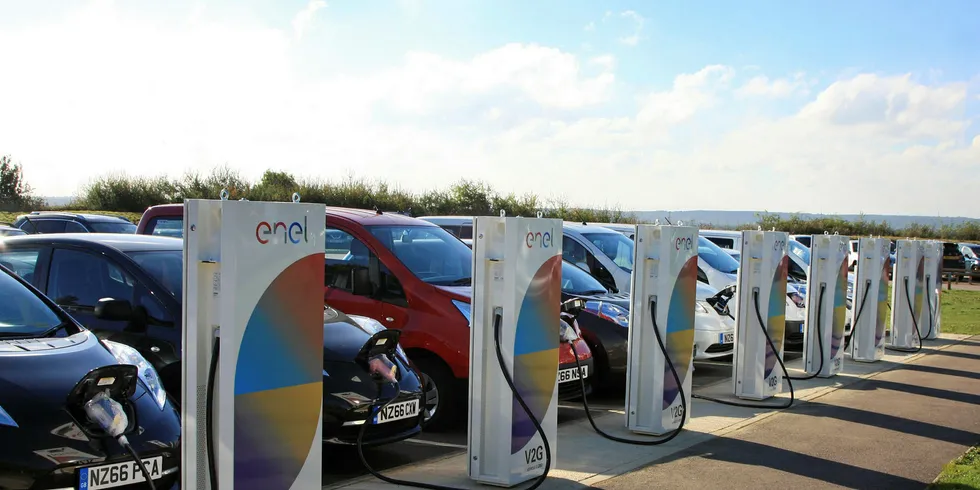 Enel is building a network of charging stations.
