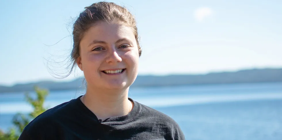 Julia Norris is first feed facility manager for Grieg Seafood Newfoundland's land-based operations.