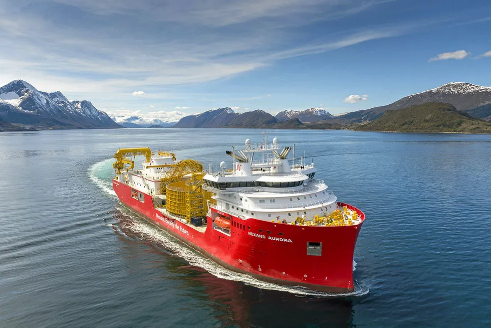 Delivered: the Nexans Aurora to be christened next Sunday