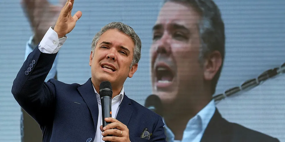 Colombia president Ivan Duque.