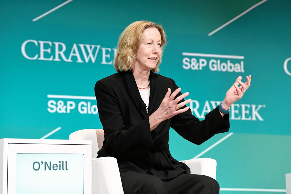 Seismic study: Meg O'Neill, chief executive of Woodside Energy.