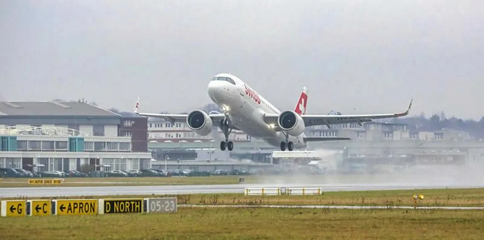 An Airbus airliner.