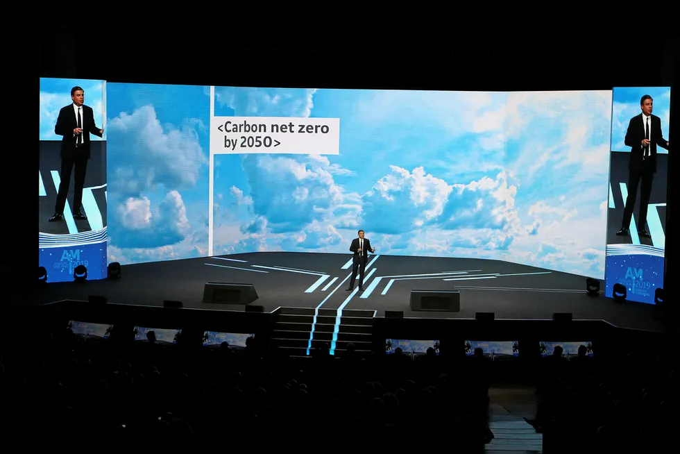 CO2 reduction goals: set by Baker Hughes, which is led by chief executive Lorenzo Simonelli