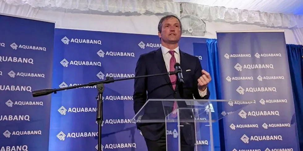 West Virginia gubernatorial candidate Moore Capito welcomed Aquabanq's indoor shrimp project to the state.