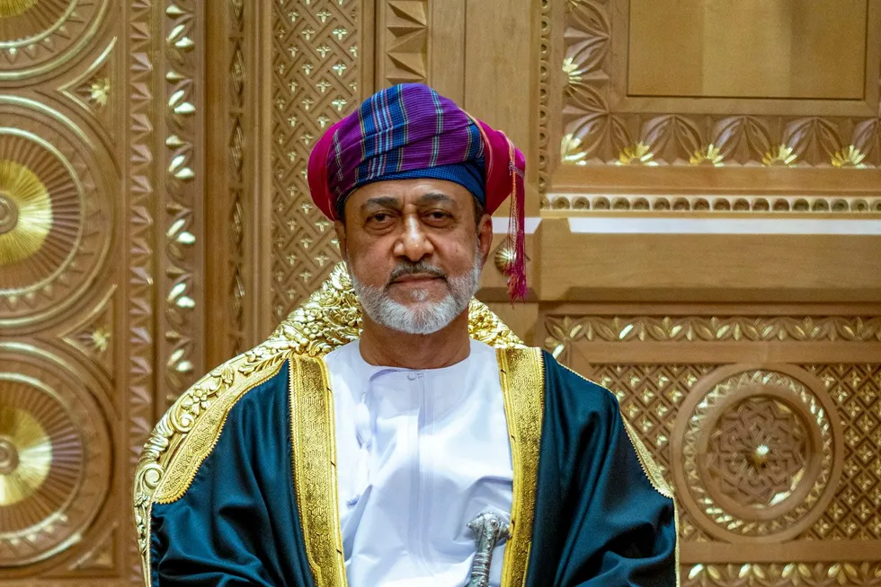 The Sultan of Oman, Haitham bin Tariq Al Said.