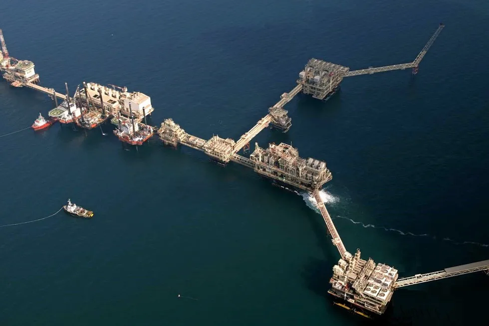 An offshore facility at Adnoc's Lower Zakum oilfield.