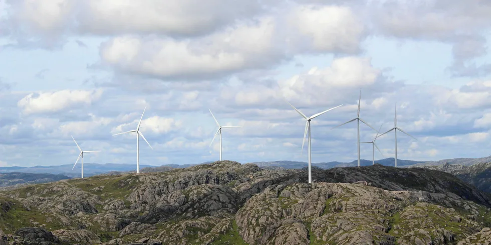 Tellenes wind farm in Norway
