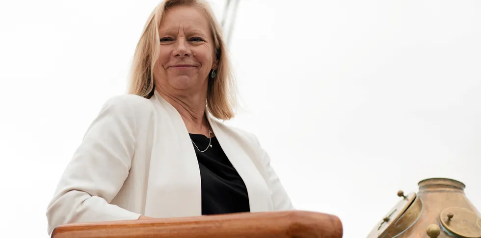 KIRSTI TIKKA, ABS, at TradeWinds Christian Radich party, Nor-Shipping June 2019 // Photo: Fredrik Ekren