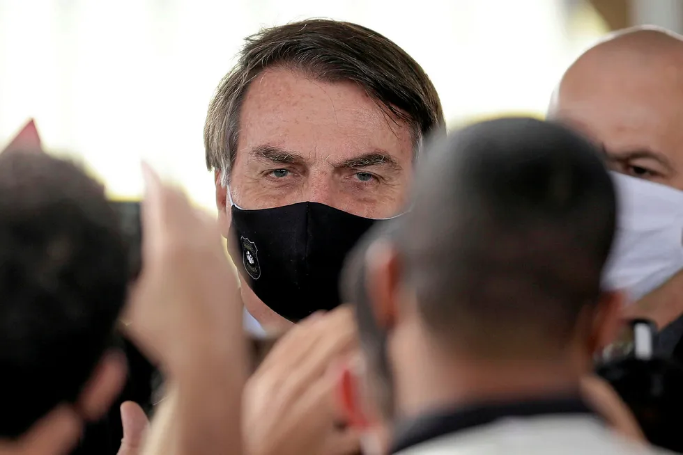 Centre stage: Brazil's President Jair Bolsonaro