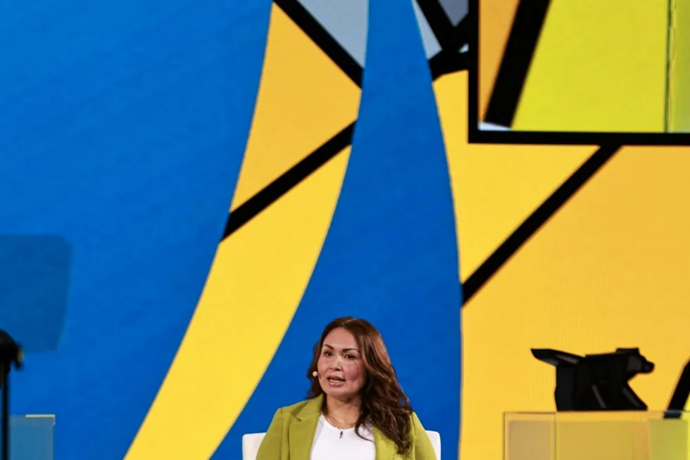 Crystal Smith, chairwoman of the First Nations LNG Alliance, spoke at LNG2023 about the Cedar LNG project’s progress.