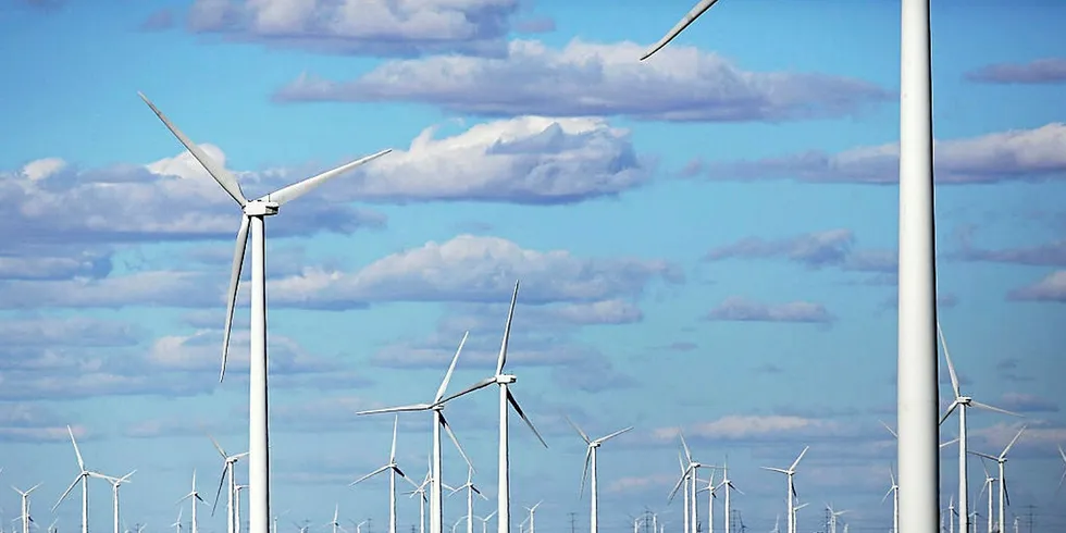 A wind farm in Texas. Credit: Getty