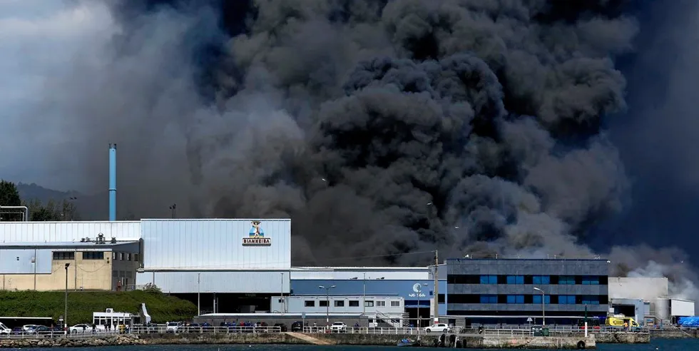 The cause of the fire is so far not known.