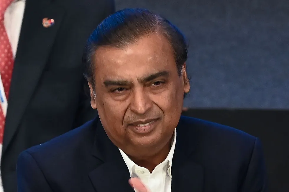 Managing director of Reliance Industries, Mukesh Ambani.