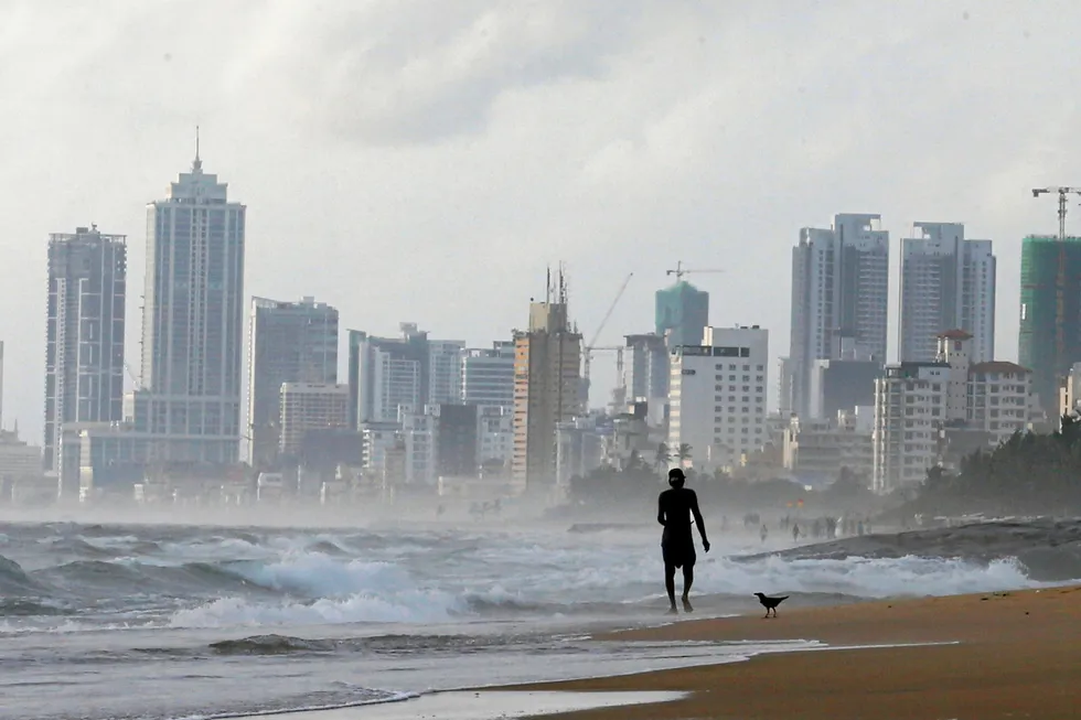 Transition to gas: power plants around the Sri Lanka capital Colombo (pictured) to use imported LNG as feedstock