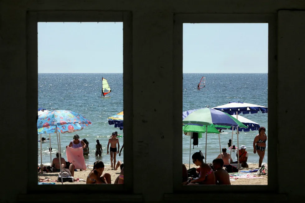 Black Sea resort near the town of Varna, Bulgaria